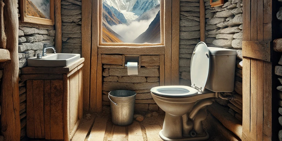 Annapurna base camp trek toilet