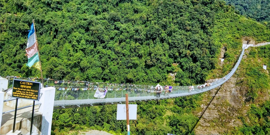 Hanging Bridge during Annapurna Base Camp Trek