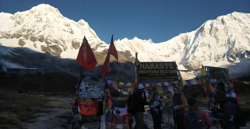 Picture at Annapurna Base Camp