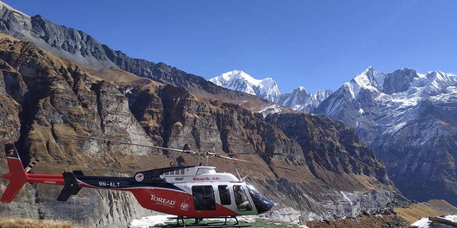 Annapurna base camp helicopter tour 
